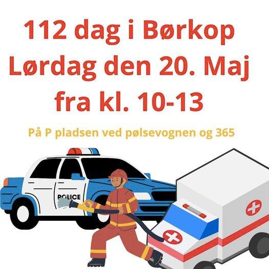 112 dag. Børkop Brandvæsen. 20/05-2023. KL. 10.