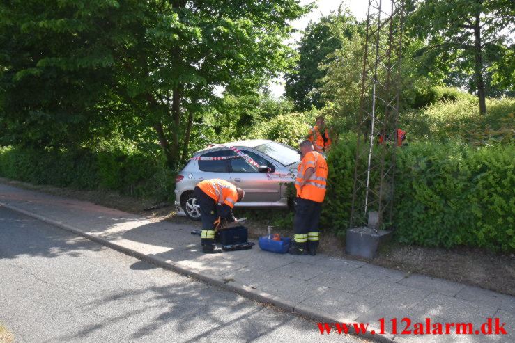 Besvimet bag rattet. Viborgvej i Vejle. 09/06-2023. KL. 16:00.