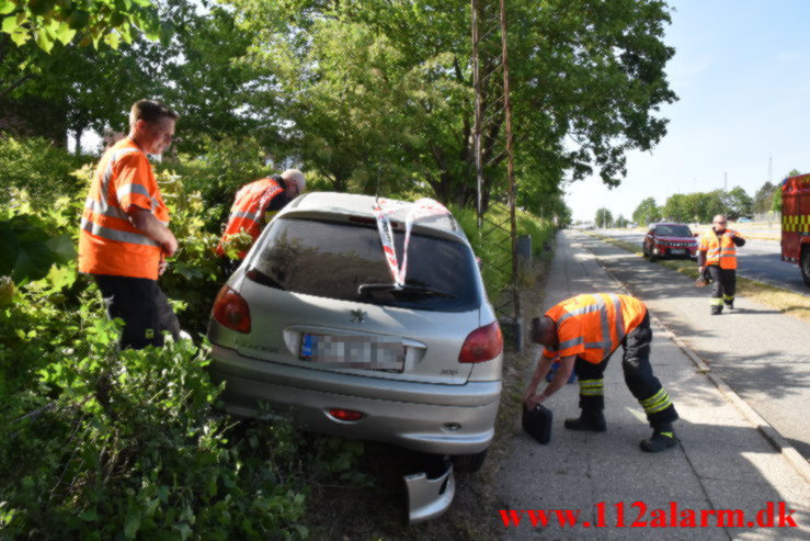 Besvimet bag rattet. Viborgvej i Vejle. 09/06-2023. KL. 16:00.