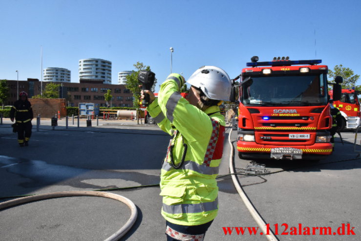 Brand i Elgiganten. Damhaven i Vejle. 11/06-2023. K. 16:01.