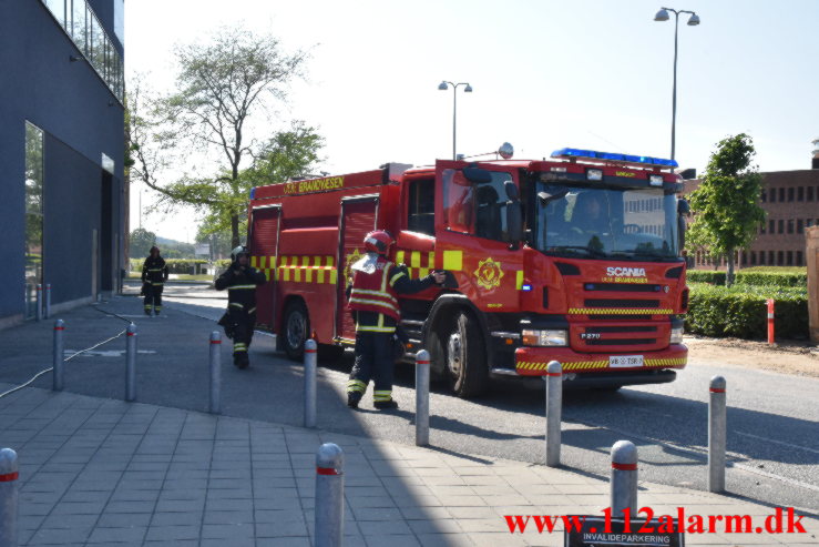 Brand i Elgiganten. Damhaven i Vejle. 11/06-2023. K. 16:01.