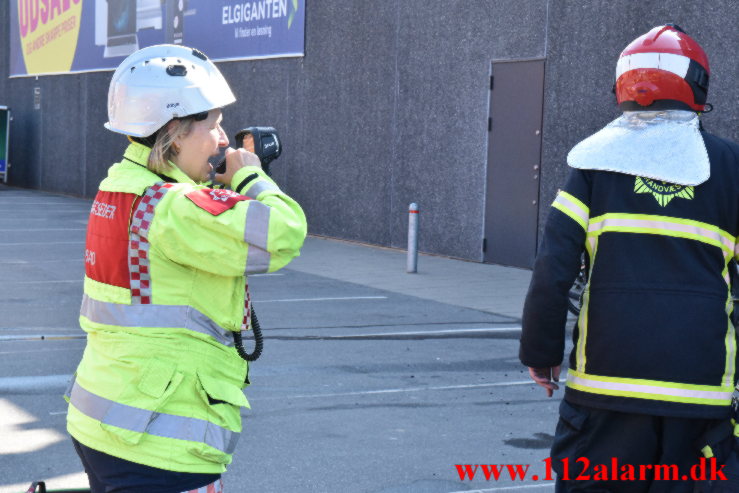 Brand i Elgiganten. Damhaven i Vejle. 11/06-2023. K. 16:01.