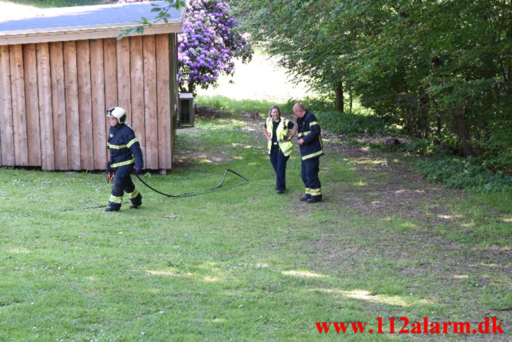 Mindre brand Solvej i Vejle Ø. 11/06-2023. Kl. 11:04.