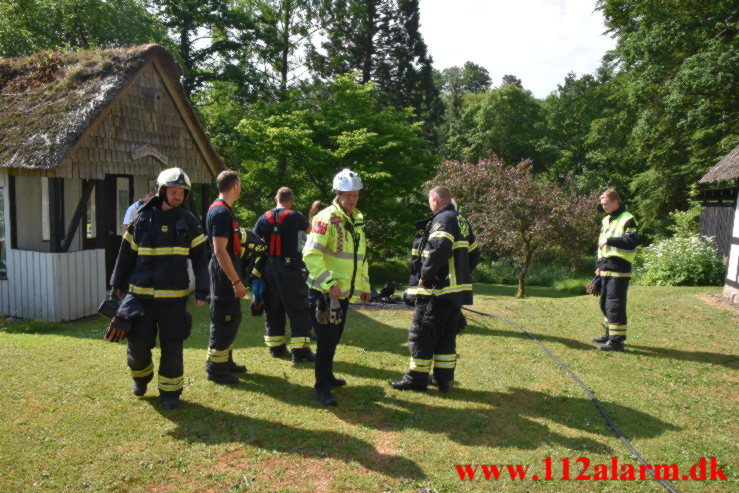 Brand i udsivende gas. Rønshovedvej i Vejle. 16/06-2023. Kl. 09:21.