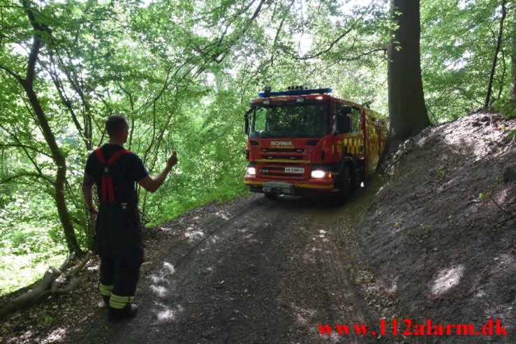 Brand i udsivende gas. Rønshovedvej i Vejle. 16/06-2023. Kl. 09:21.