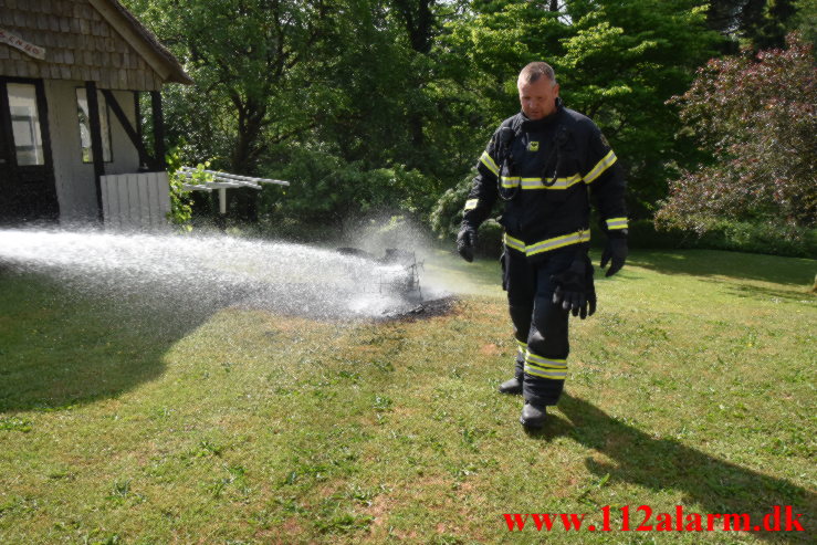 Brand i udsivende gas. Rønshovedvej i Vejle. 16/06-2023. Kl. 09:21.