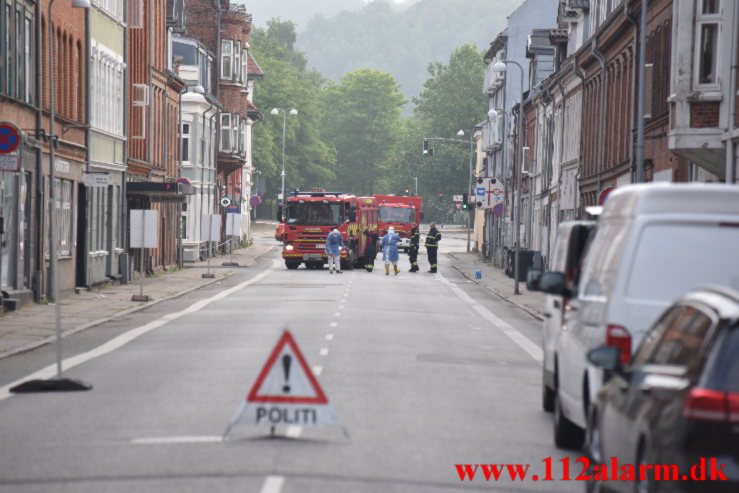 Stukket med en kniv. Vedelsgade 97 i Vejle. 25/06-2023. Kl. 03:30.