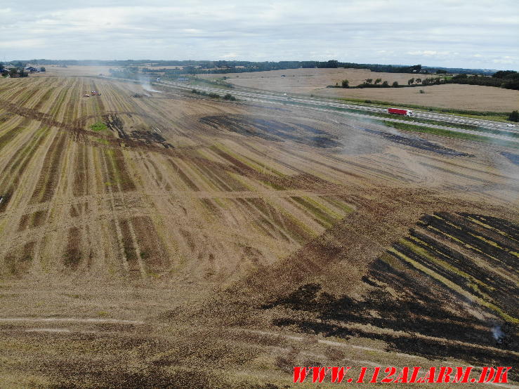 Markbrand. Haugevej ved Tørring. 18/08-2023. KL. 14:53.