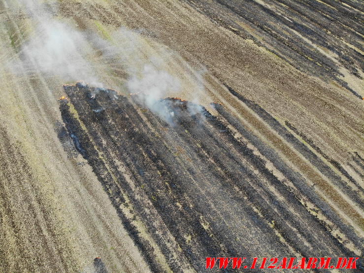 Markbrand. Haugevej ved Tørring. 18/08-2023. KL. 14:53.