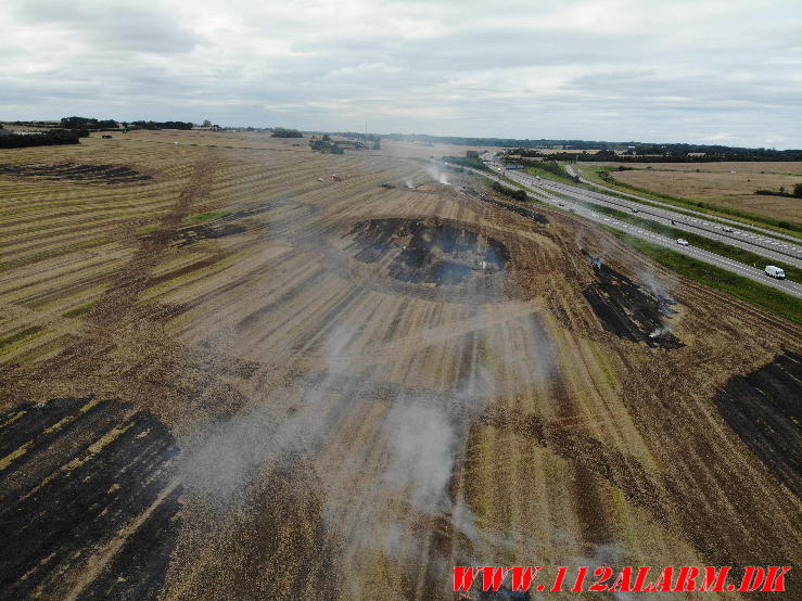 Markbrand. Haugevej ved Tørring. 18/08-2023. KL. 14:53.