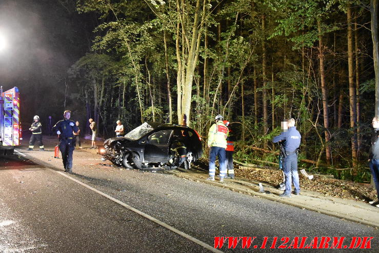 Alvorlig trafikuheld. Grejsbakke i Vejle. 24/08-2023. KL. 22:38.