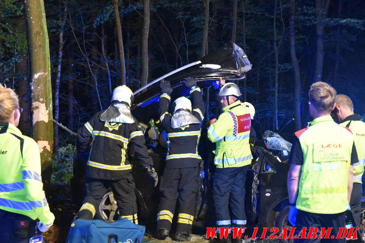 Alvorlig trafikuheld. Grejsbakke i Vejle. 24/08-2023. KL. 22:38.