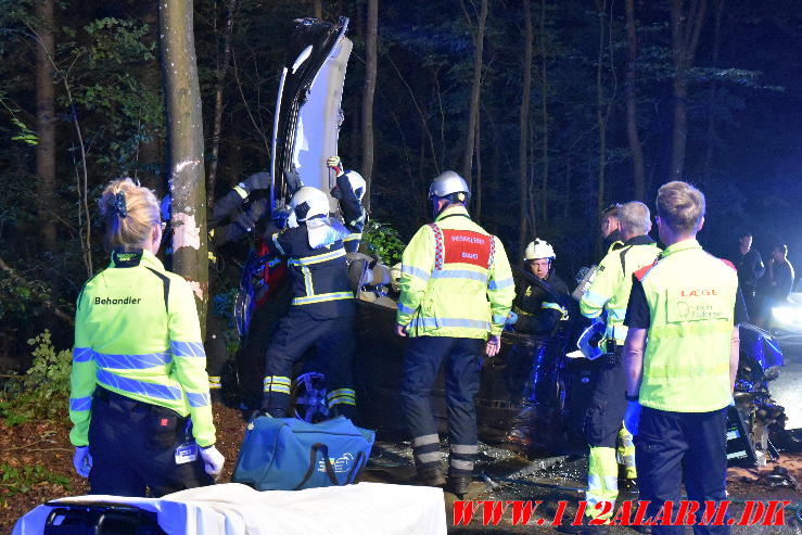 Alvorlig trafikuheld. Grejsbakke i Vejle. 24/08-2023. KL. 22:38.