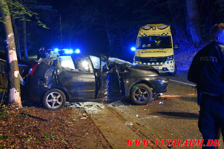 Alvorlig trafikuheld. Grejsbakke i Vejle. 24/08-2023. KL. 22:38.