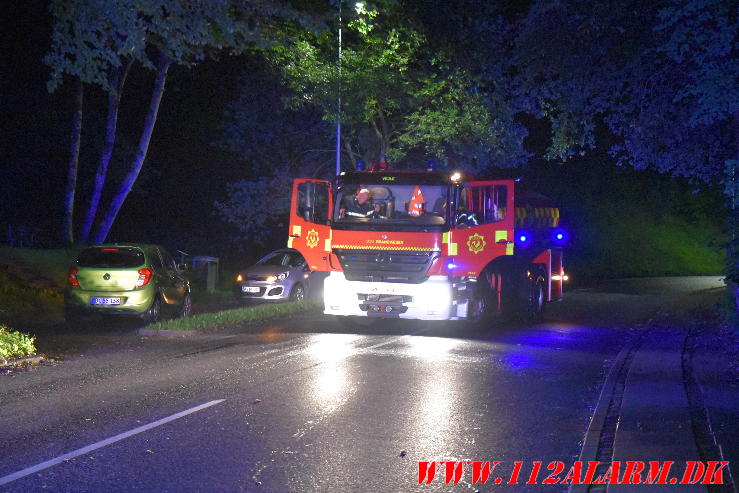 Alvorlig trafikuheld. Grejsbakke i Vejle. 24/08-2023. KL. 22:38.
