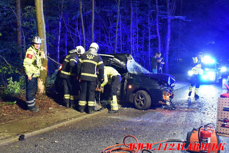 Alvorlig trafikuheld. Grejsbakke i Vejle. 24/08-2023. KL. 22:38.