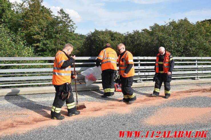 Motorcykellist væltet. Grejsdalsvej ved Vejle. 17/09-2023. KL. 15:43.