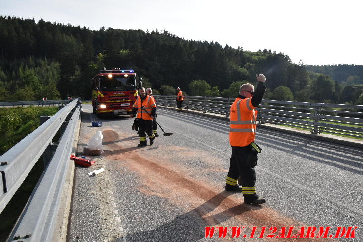 Motorcykellist væltet. Grejsdalsvej ved Vejle. 17/09-2023. KL. 15:43.