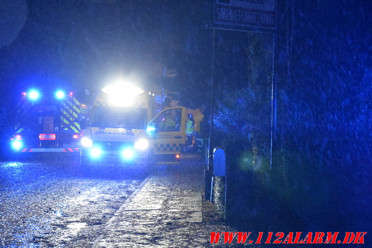 Brand i villa. Engvej i Gadbjerg. 19/09-2023. KL. 20:31.