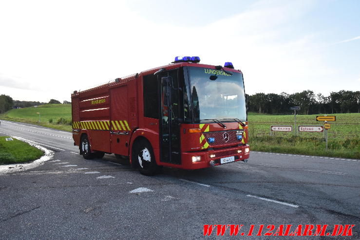 Brand i Gamle Bølling Mølle. Egtvedvej 91 i Egtved. 20/09-2023. KL. 07:16.