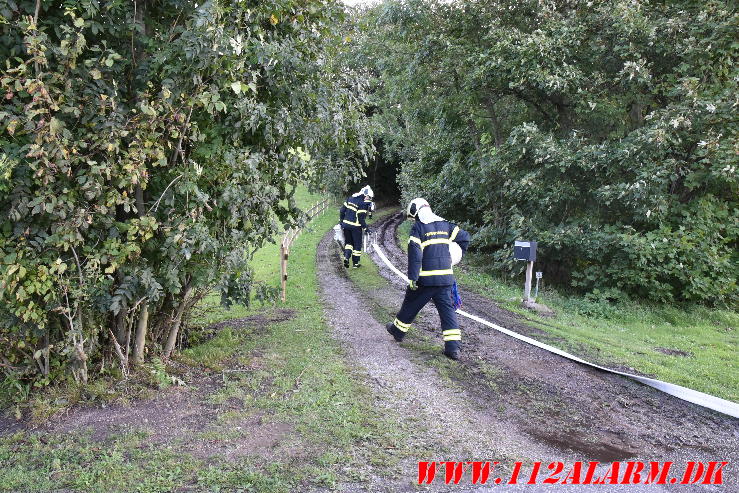 Brand i Gamle Bølling Mølle. Egtvedvej 91 i Egtved. 20/09-2023. KL. 07:16.