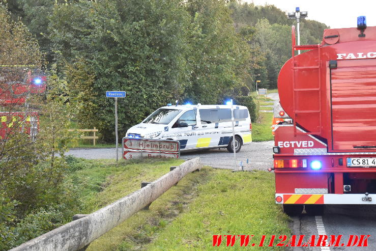 Brand i Gamle Bølling Mølle. Egtvedvej 91 i Egtved. 20/09-2023. KL. 07:16.