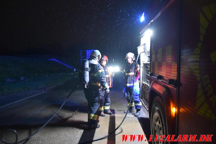 Påsat brand i 6 dæk. Vestre Engvej 70 i Vejle. 31/10-2023. KL. 05:17.