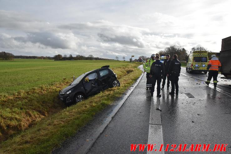 FUH-Fastklemt. Ammitsbølvej 92 Syd for Ødsted. 06/11-2023. KL. 13:14.