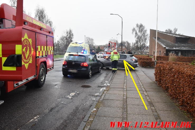 Besvimede bag rattet. Moldevej i Vejle. 15/12-2023. KL. 9:06.