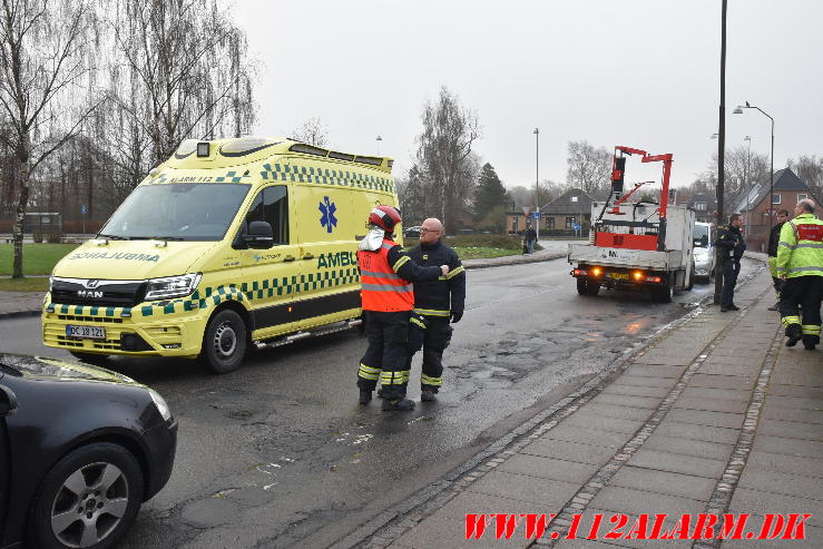 Besvimede bag rattet. Moldevej i Vejle. 15/12-2023. KL. 9:06.