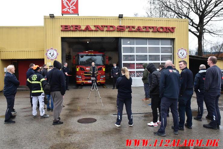 Helt nye sprøjte til St. Egtved. Egtved Brandstation. 02/02-2024. Kl. 14:00.