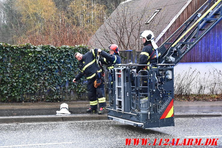 2 ting på samme tur. Bredagerskolen og Jellingvej i Vejle. 05/02-2024. Kl. 13:20.v