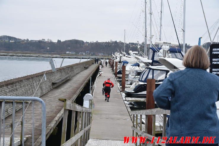 En lille opgave blev løst. Vejle Lystbådhavn. 27/02-2024. Kl. 16:57.