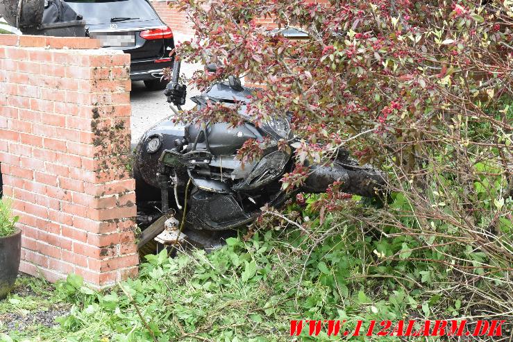 Motorcyklist kørt af vejen. Ibæk Strandvej i Vejle. 04/05-2024. Kl. 16:20.