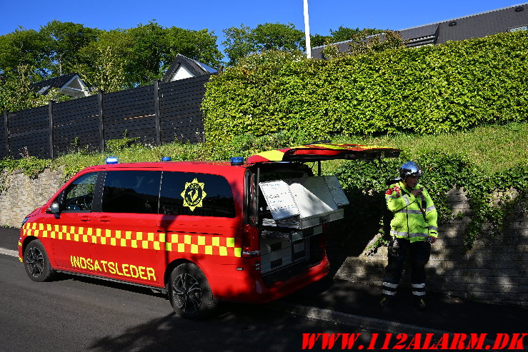 Brand i villa. Brønsbjergvej i Bredballe. 12/05-2025. KL. 17:37.