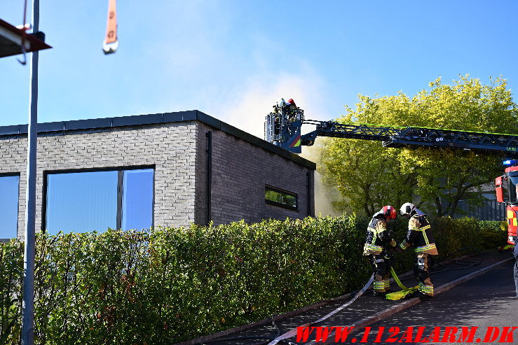 Brand i villa. Brønsbjergvej i Bredballe. 12/05-2025. KL. 17:37.