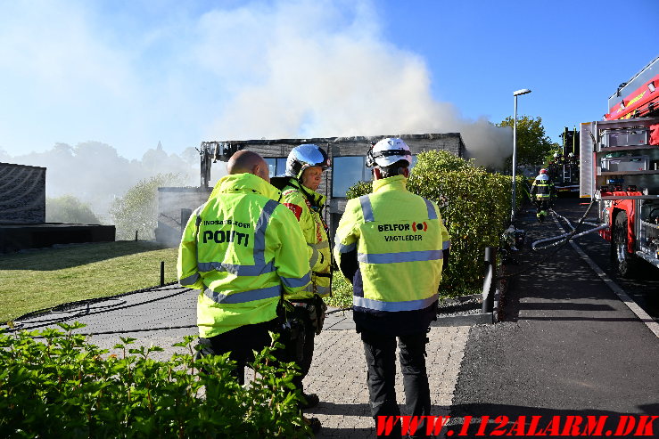 Brand i villa. Brønsbjergvej i Bredballe. 12/05-2025. KL. 17:37.