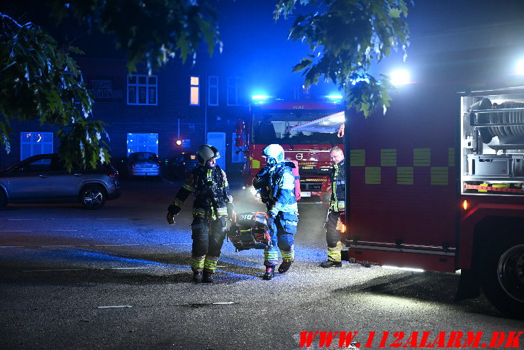 Brand i Lejlighed. Vestergade 18 i Vejle. 03/06-2025. KL. 00:28.